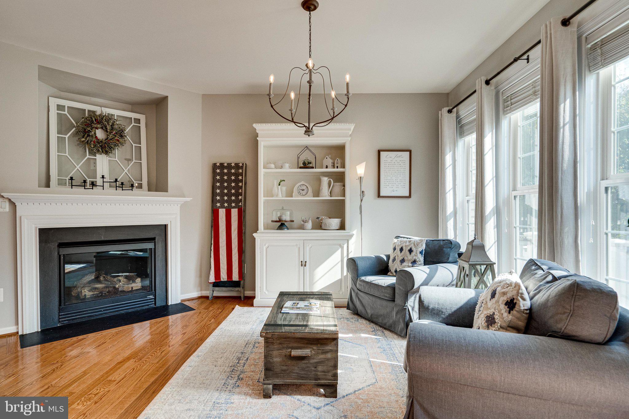 9167 Furey Road Lorton, VA 22079 - Photo 22 of 55 Cozy gas fireplace in the sitting room.
