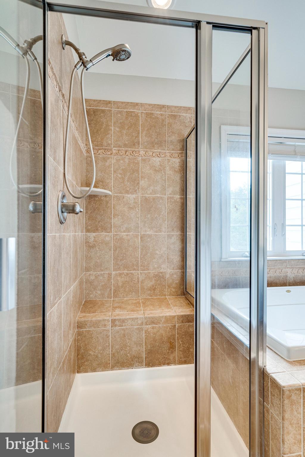 9167 Furey Road Lorton, VA 22079 - Photo 33 of 55 Generous shower with seating space.