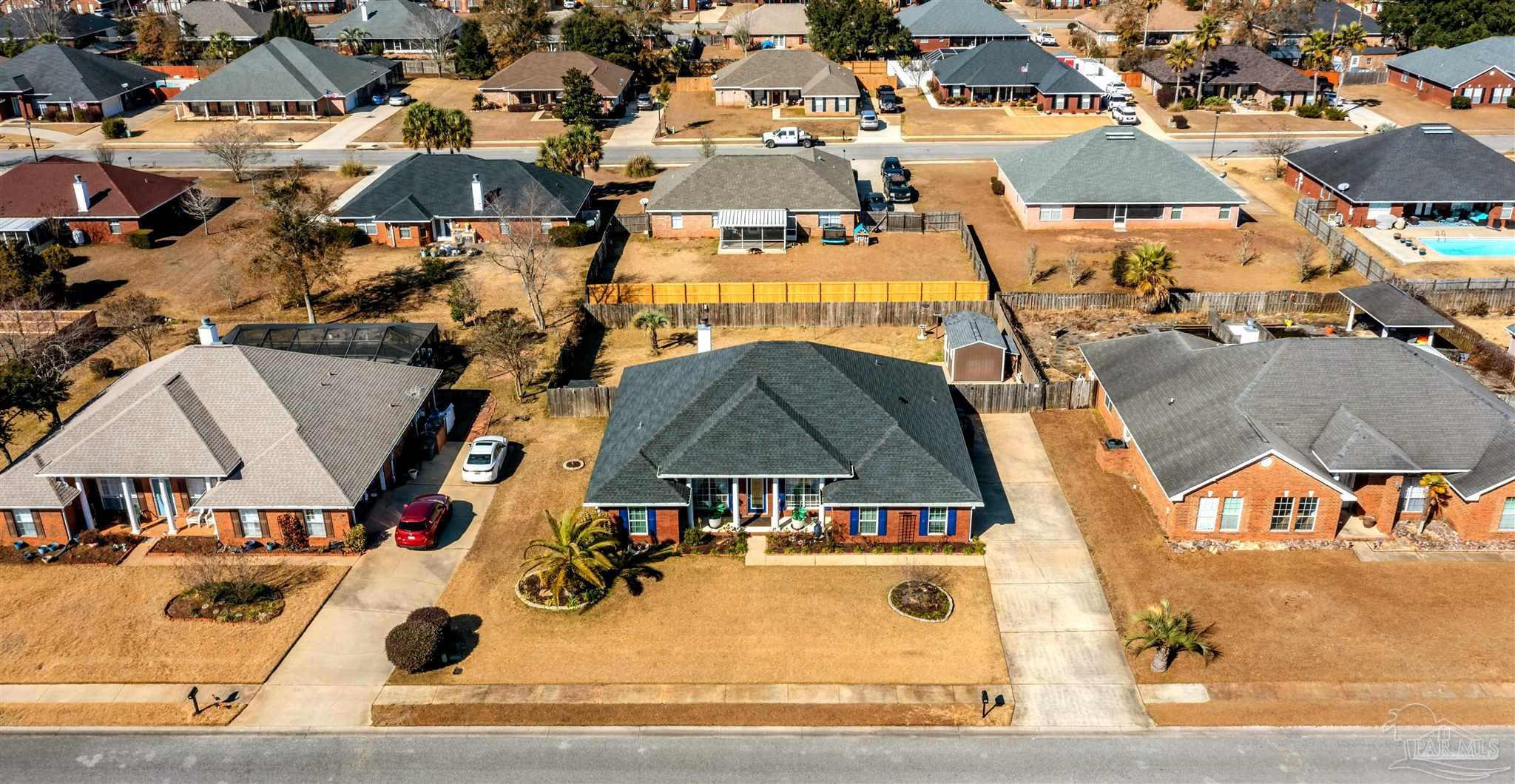 420 Collinwood Loop Foley, AL 36535 - Photo 53 of 63 an aerial view of multiple houses with yard