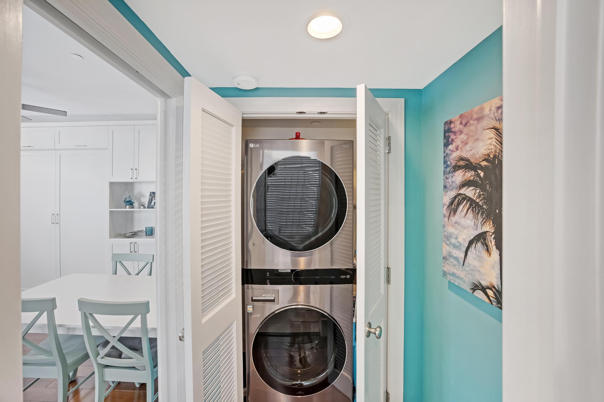 616 Caroline Street, Unit 5 Key West, FL 33040 - Photo 24 of 41 a view of a hallway with washer and dryer