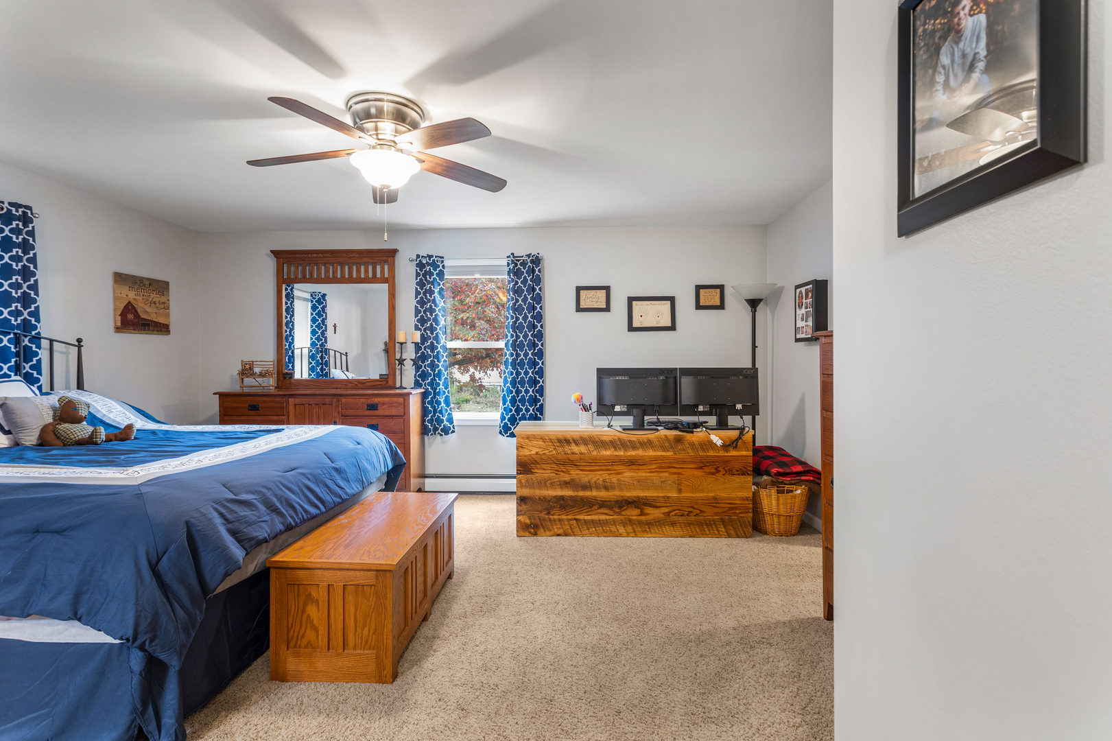 110 5th Street Ivesdale, IL 61851 - Photo 14 of 37 a bed room with furniture and a chandelier