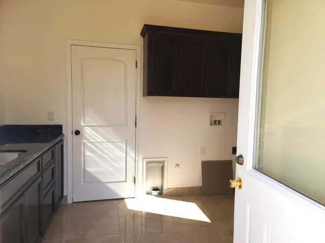 a view of yard with swimming pool