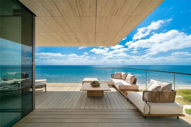 a terrace view with seating space