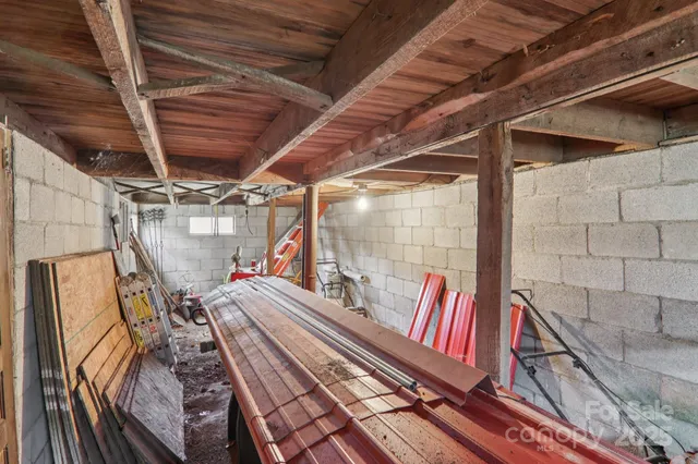 a view of storage and utility room