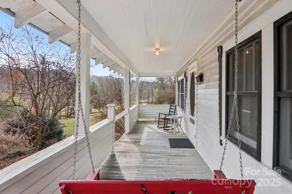 a view of balcony with couch