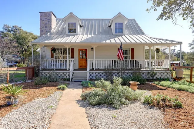 a front view of a house