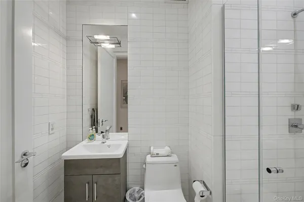 a large room with windows