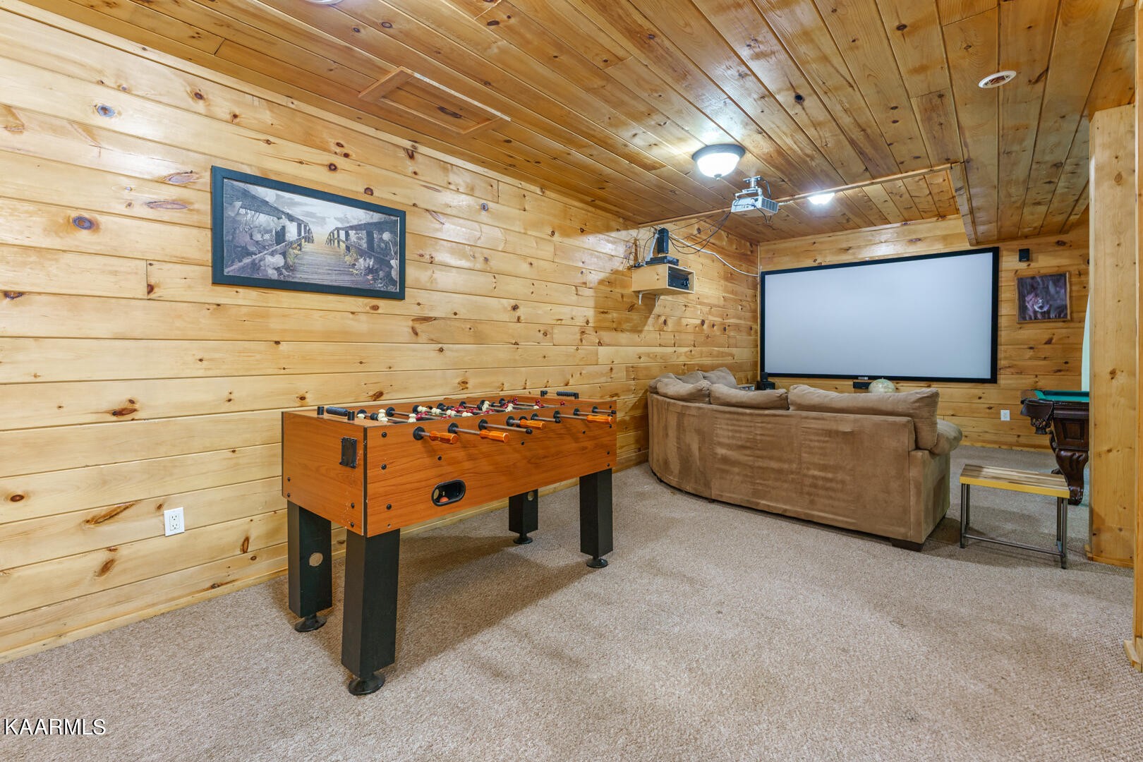 219 Edens Way Sevierville, TN 37876 - Photo 16 of 29 a view of a projector room with projector and furniture