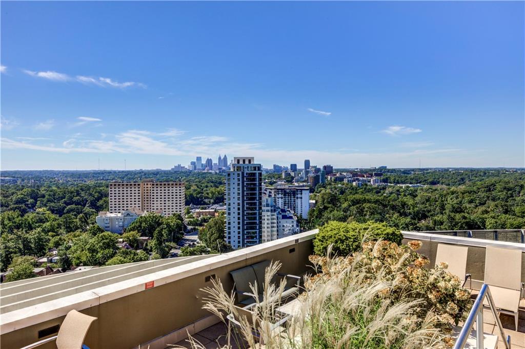 2626 Peachtree Road Northwest, Unit 412 Atlanta, GA 30305 - Photo 6 of 38 a view of a balcony with city view