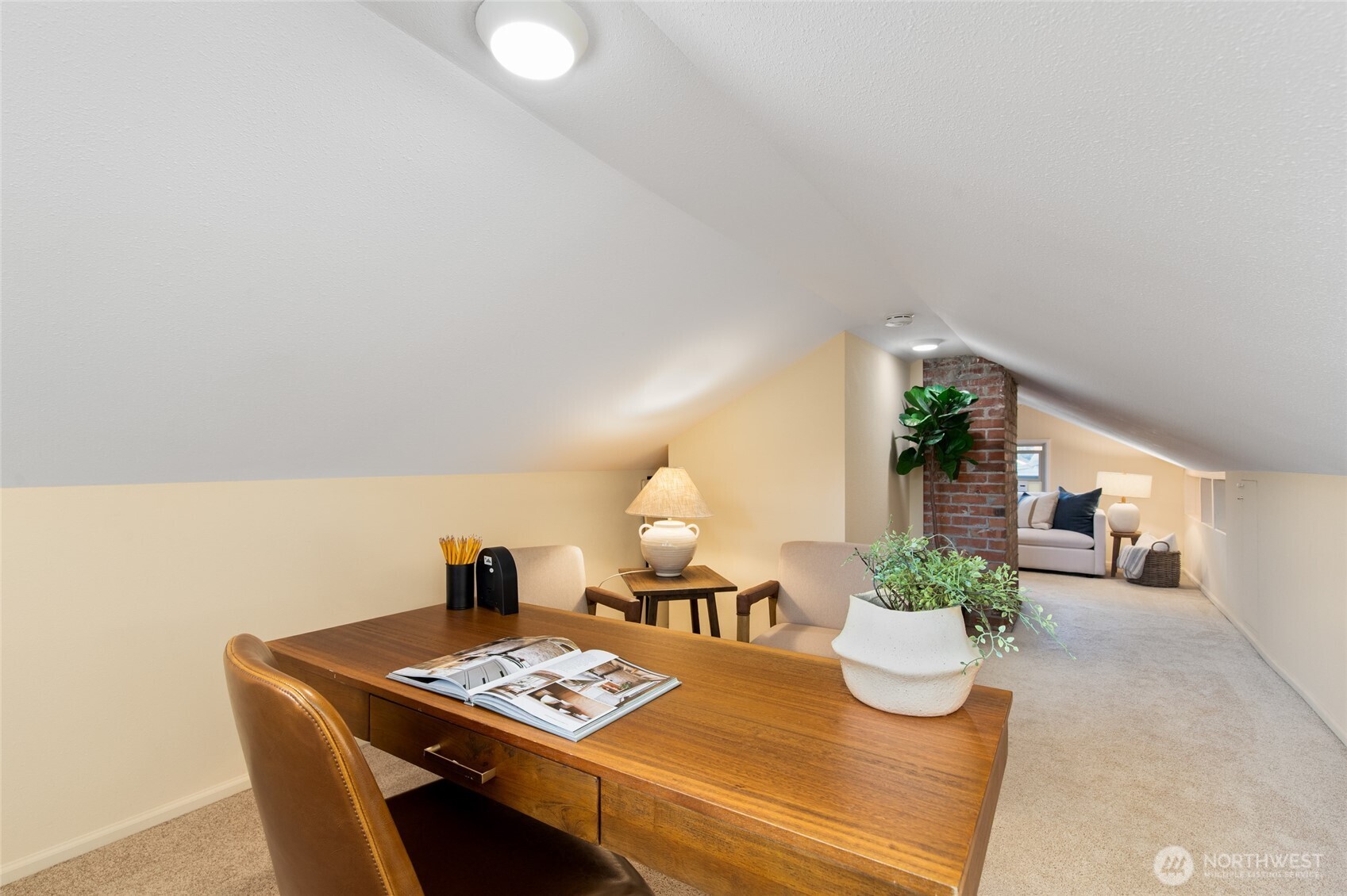 8625 35th Avenue Southwest Seattle, WA 98126 - Photo 21 of 33 a view of a workspace with furniture