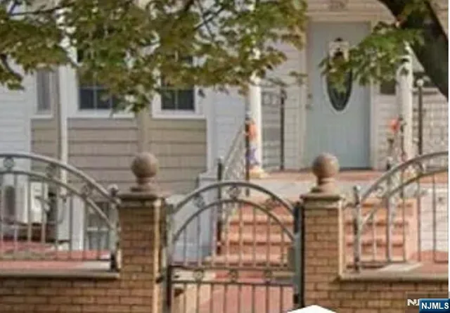 a front view of a house with windows