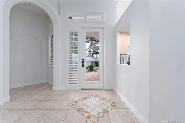 a view of an entryway door