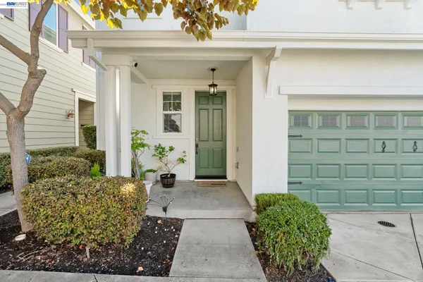 a front view of a house