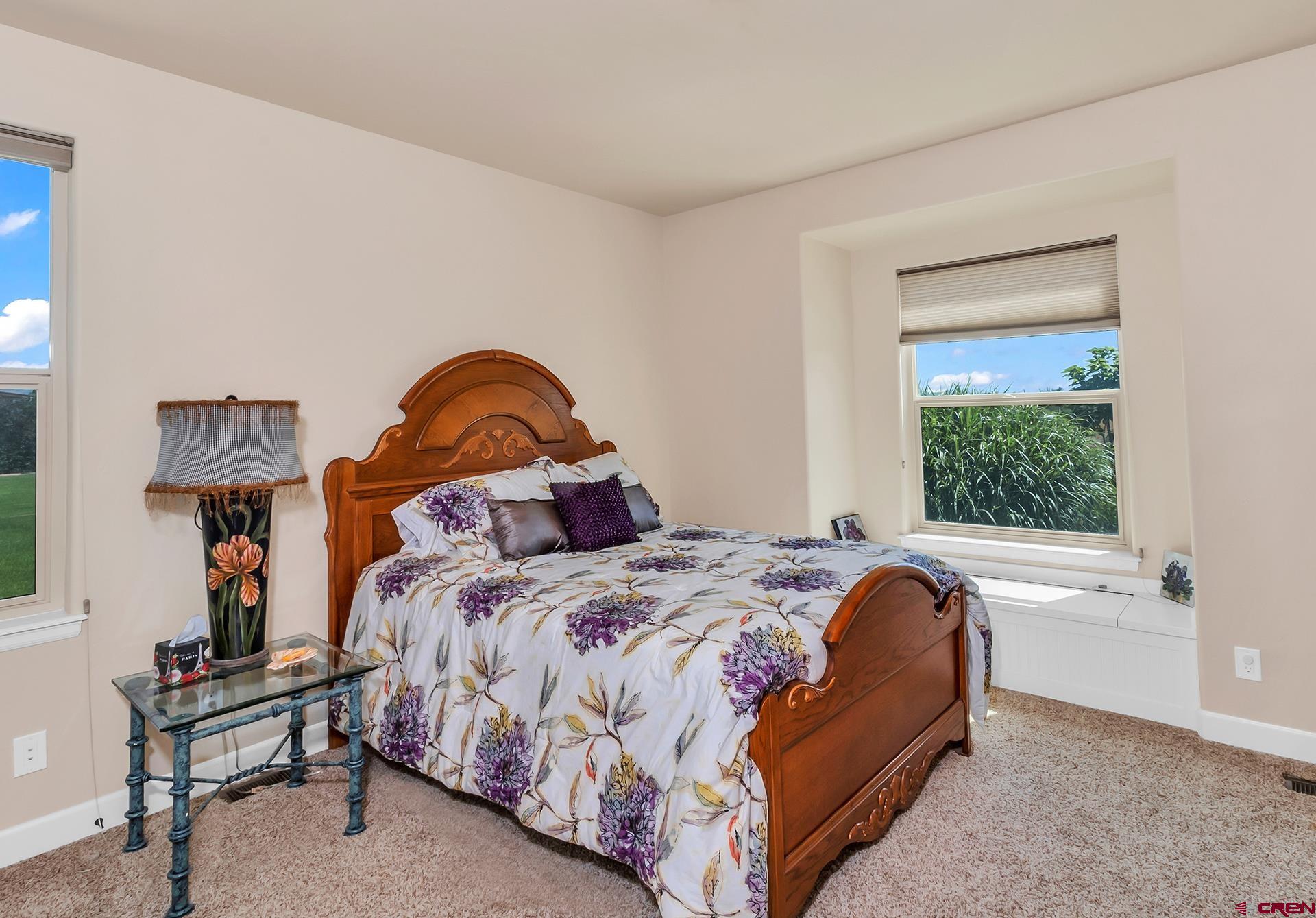 8460 1950th Road Austin, CO 81410 - Photo 17 of 35 a bed sitting in a bedroom next to a window