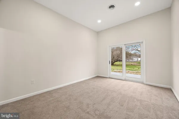 a view of an empty room