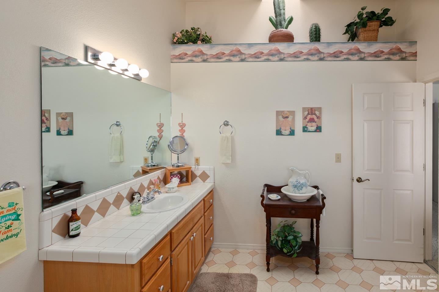 3812 Boyer Road Fallon, NV 89406 - Photo 13 of 40 a bathroom with a sink vanity and a mirror