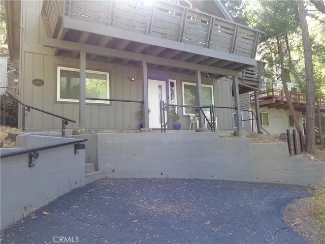a view of house and front door