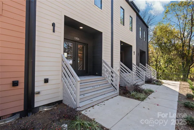 a view of a house with a door