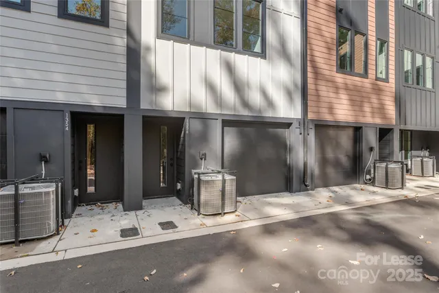 a side view of a building with entryway