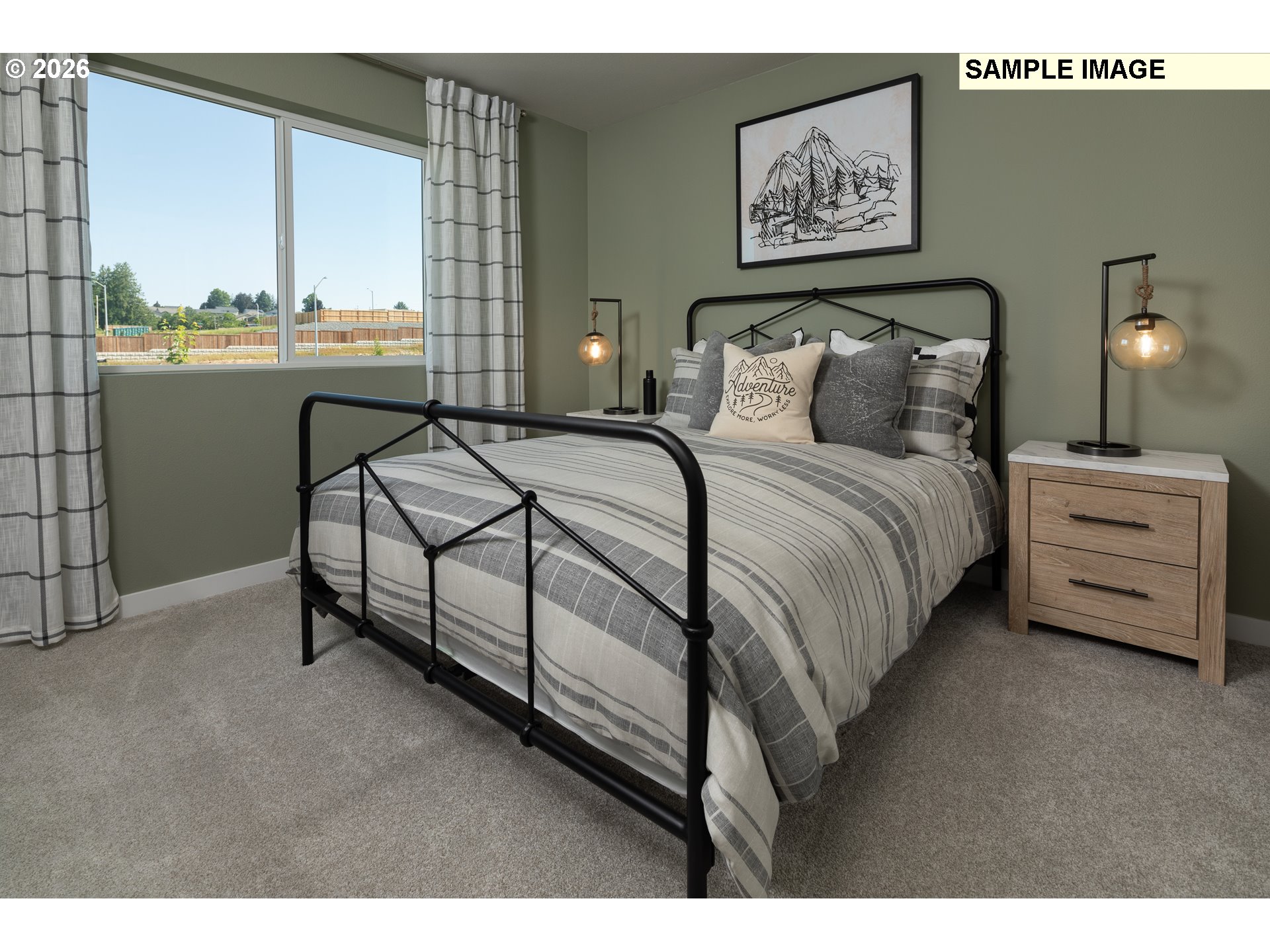 3636 Southwest 37th Street Gresham, OR 97080 - Photo 12 of 14 a bedroom with a bed and a window