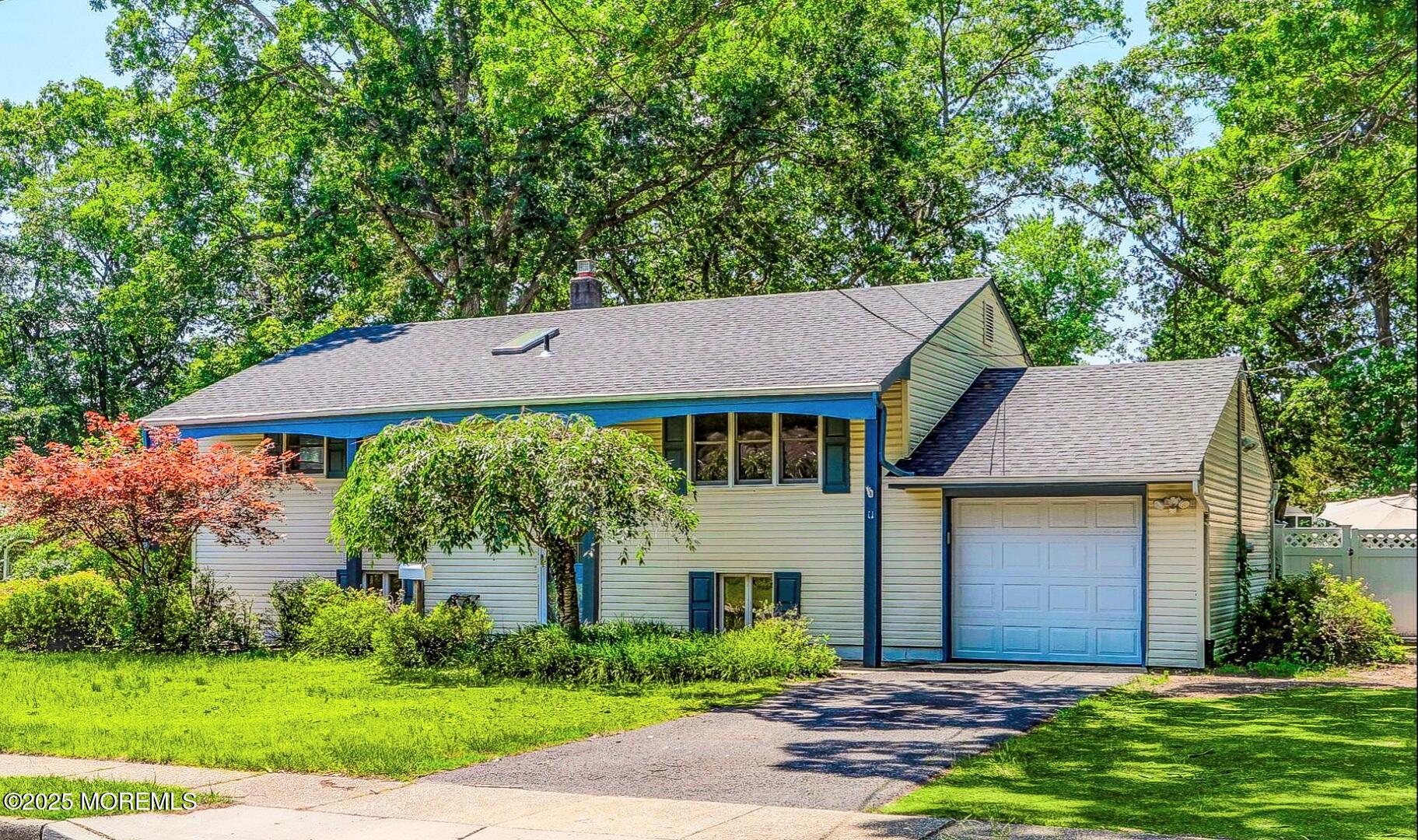 a aerial view of a house