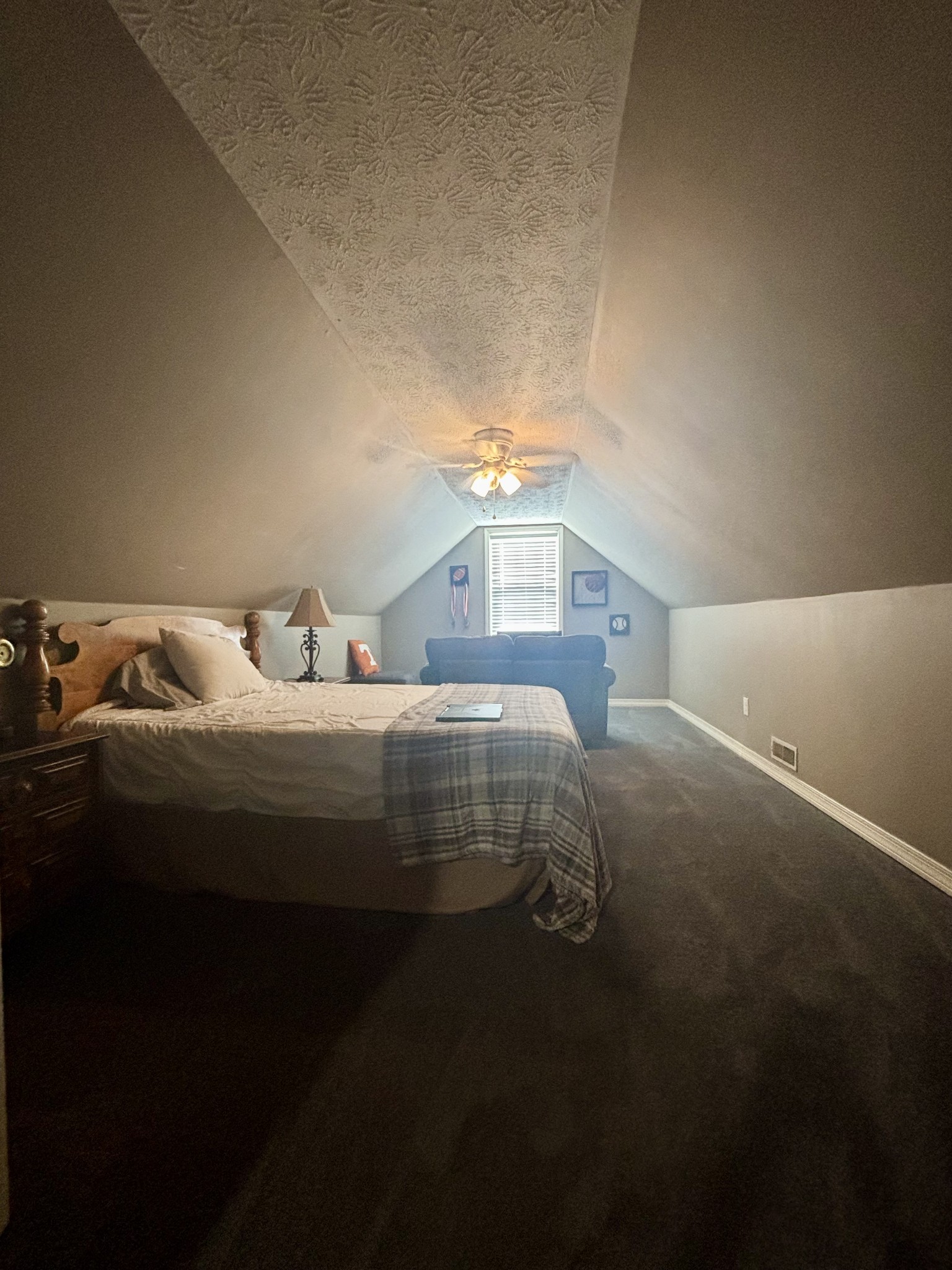 586 Old Snow Hill Road Dowelltown, TN 37059 - Photo 39 of 51 a bedroom with a bed and a night stand