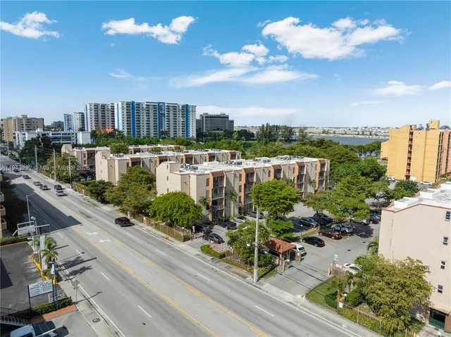 a view of a city from a terrace