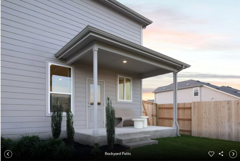 323 Begonia Street Buda, TX 78610 - Photo 10 of 10 Exterior photos- Photo of Pulte model home with same floor plan, not of actual home listed.