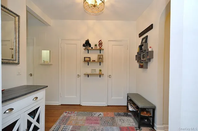 a bed room with a bed and furniture