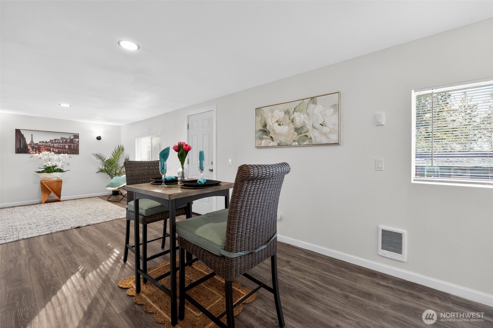 15503 Cedar Park Road Southeast, Unit 35C Olalla, WA 98359 - Photo 9 of 23 a view of a dining room with furniture and wooden floor