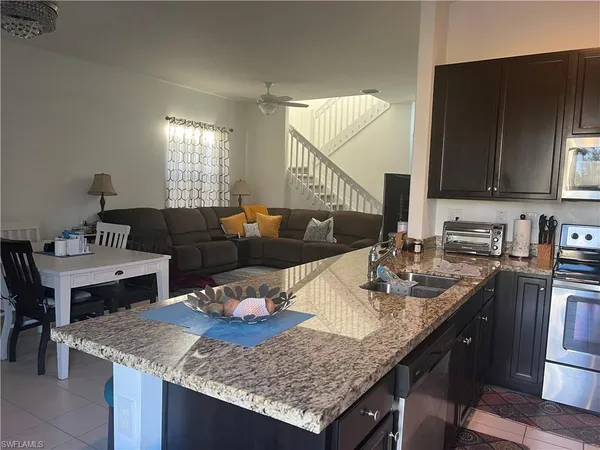 a view of outdoor space with seating area