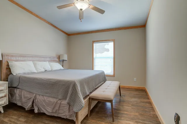 a view of a backyard of a house