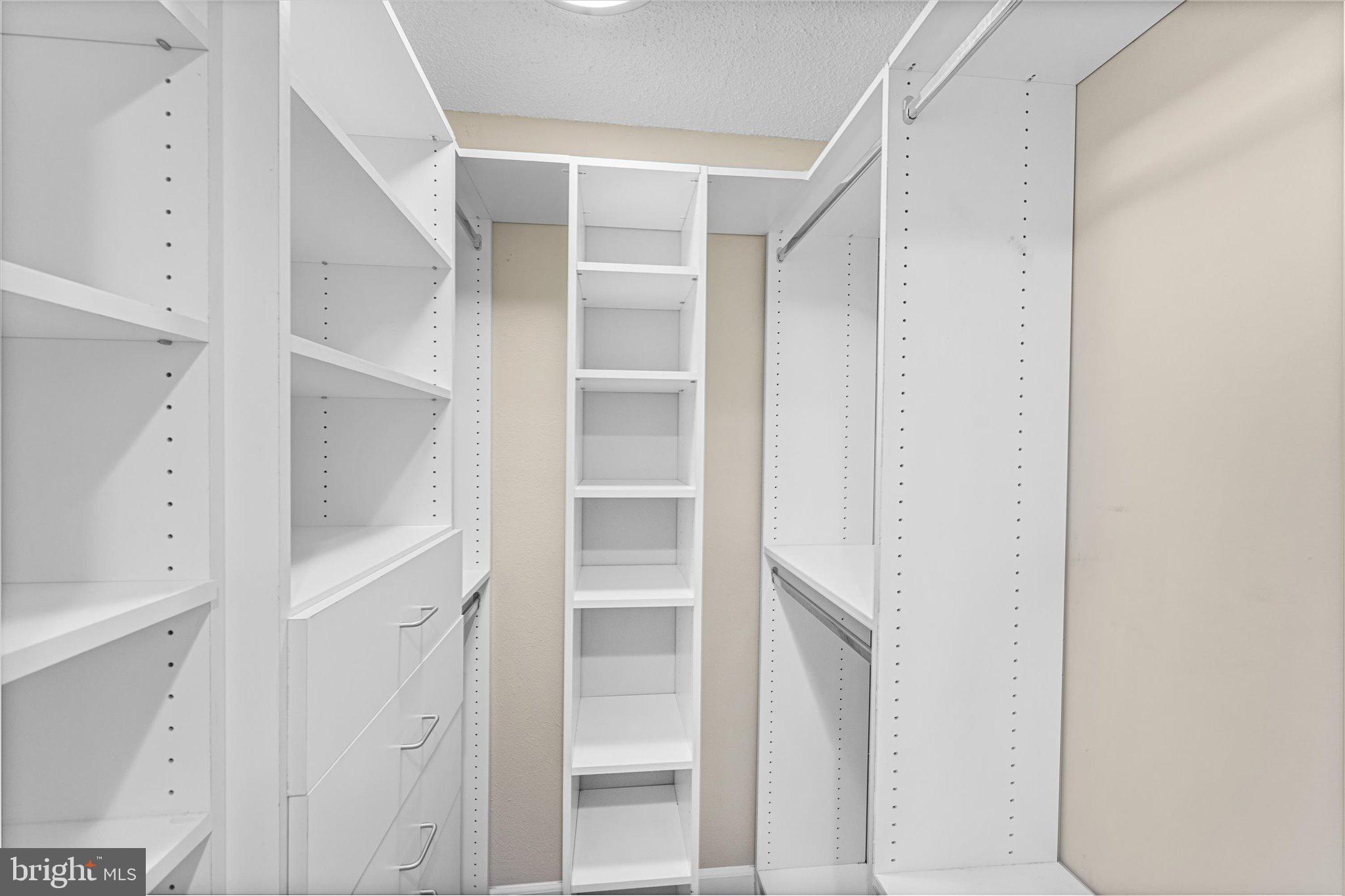 6101 Edsall Road, Unit 1402 Alexandria, VA 22304 - Photo 17 of 37 a view of walk in closet with empty racks