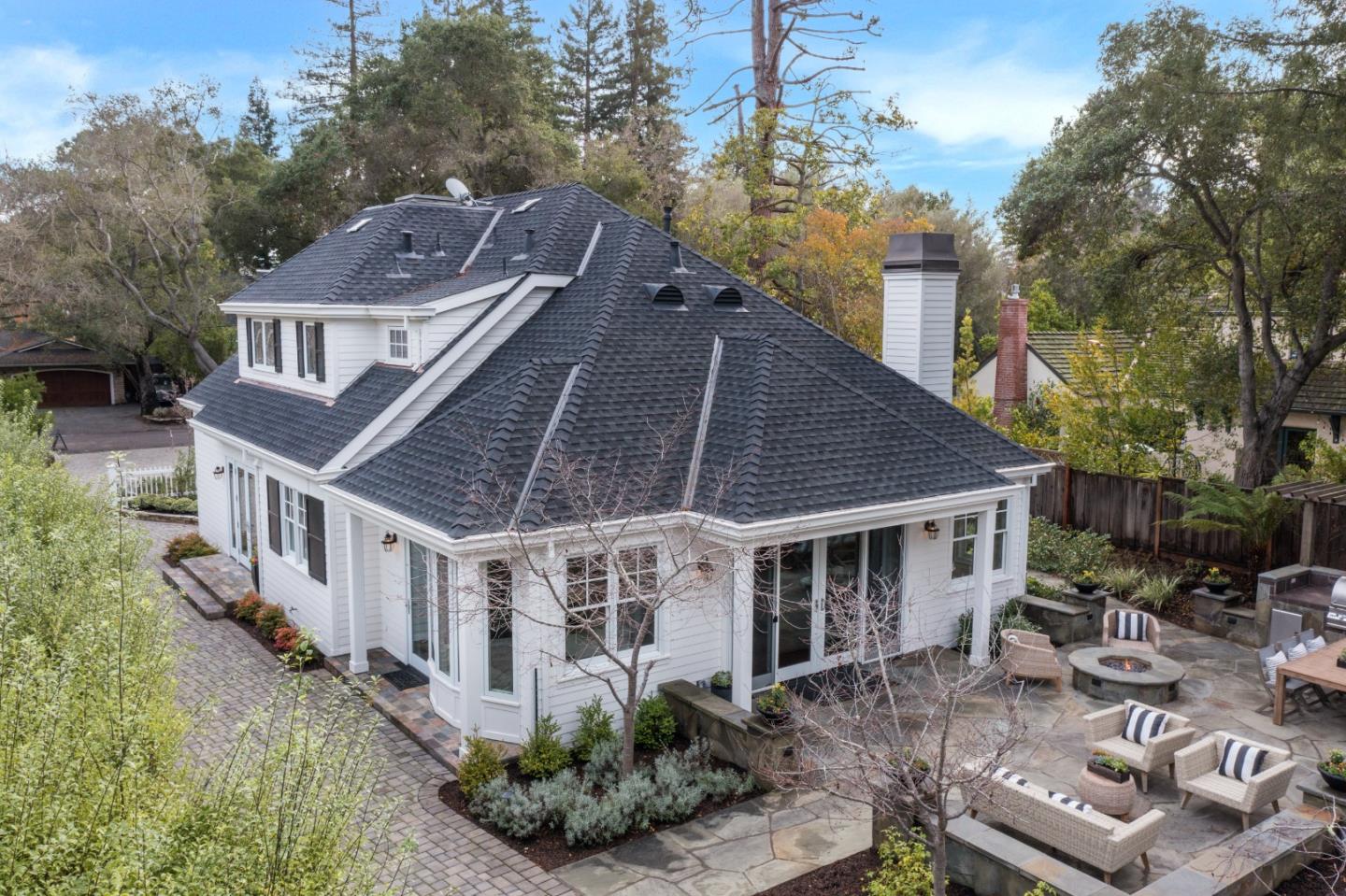 65 Maple Avenue Atherton, CA 94027 - Photo 3 of 45 a aerial view of a house with roof deck and seating space