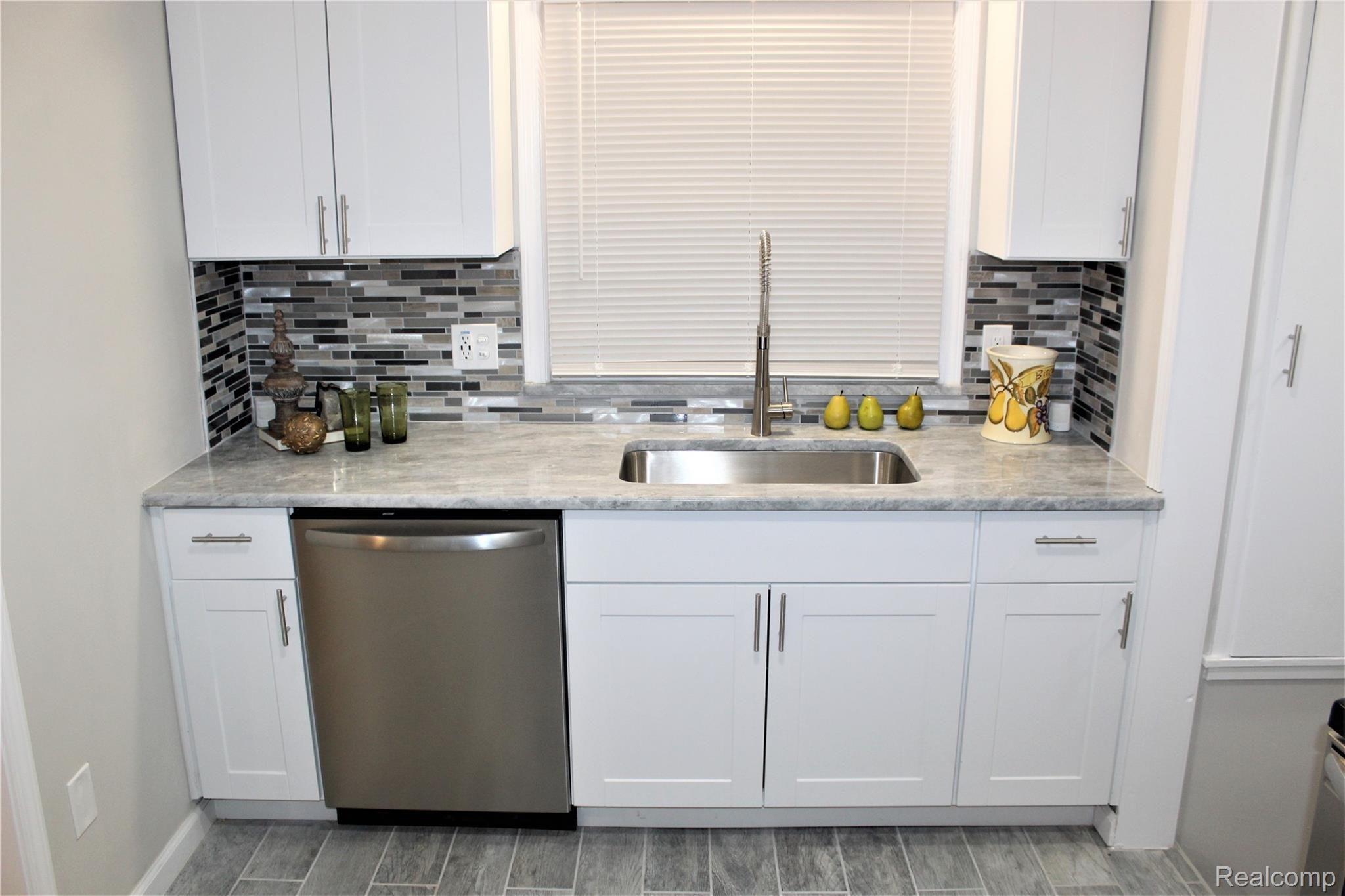 350 Amherst Street Inkster, MI 48141 - Photo 5 of 15 Custom Kitchen with Granite Counters and under mount Sink