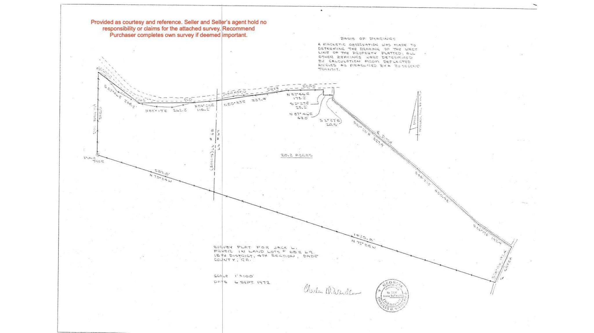 20-acres Deer Head Cove Road Rising Fawn, GA 30738 - Photo 21 of 21 Survey
