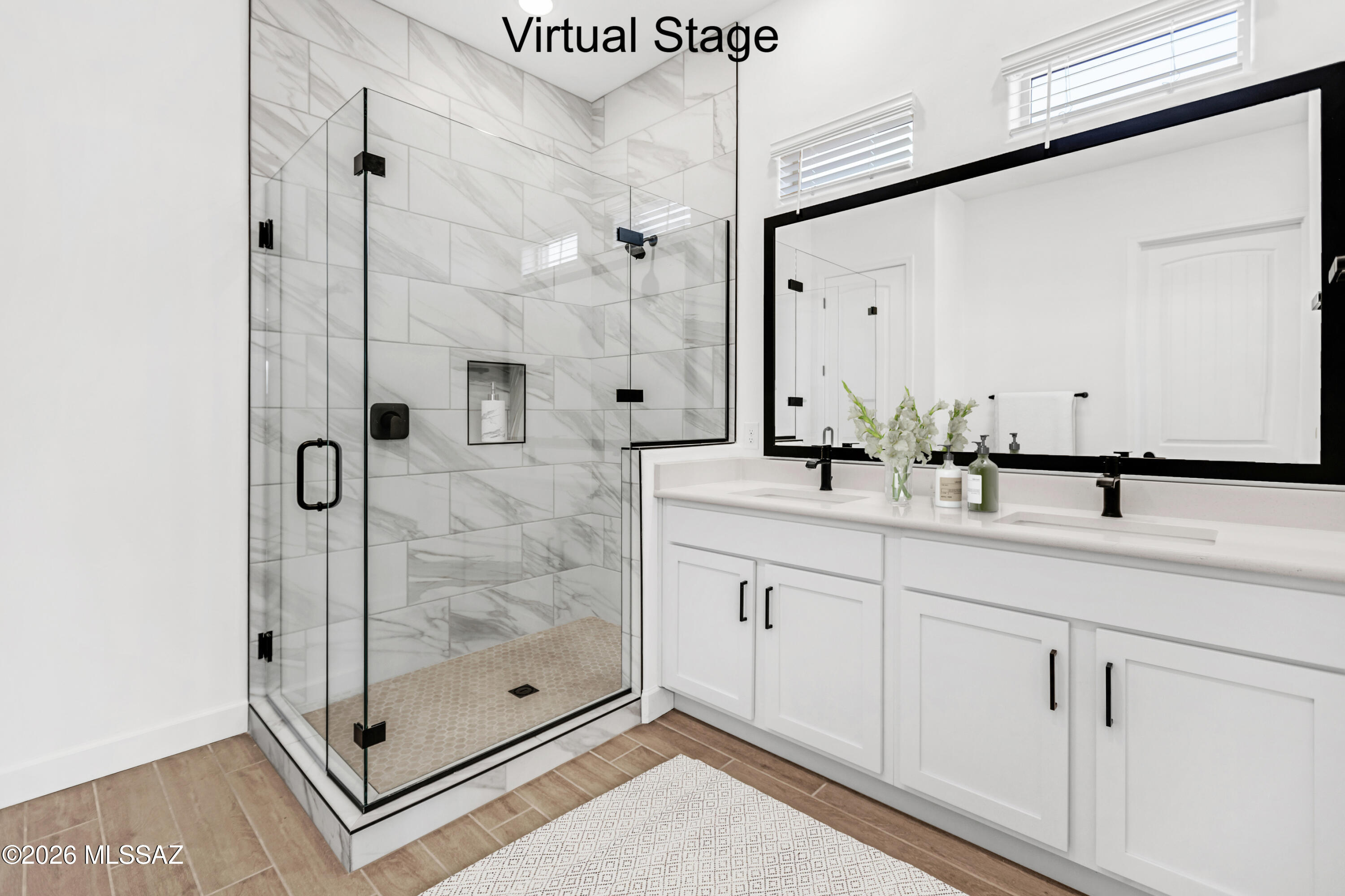 14736 East Sands Ranch Road Vail, AZ 85641 - Photo 15 of 20 a bathroom with a shower sink and mirror