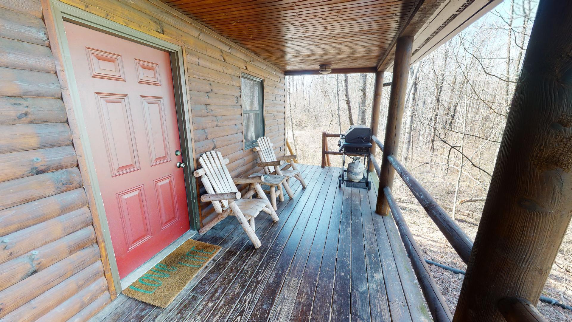 20478 Kalklosch Road Logan, OH 43138 - Photo 22 of 32 Front Porch of Woodlands CAbin