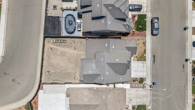 an aerial view of a residential apartment building