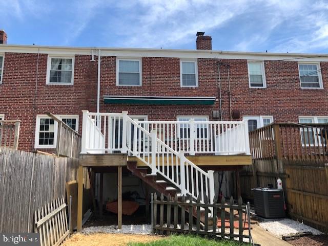 1869 Edgewood Road Towson, MD 21286 - Photo 47 of 53 Looking Up to Deck from Rear Yard