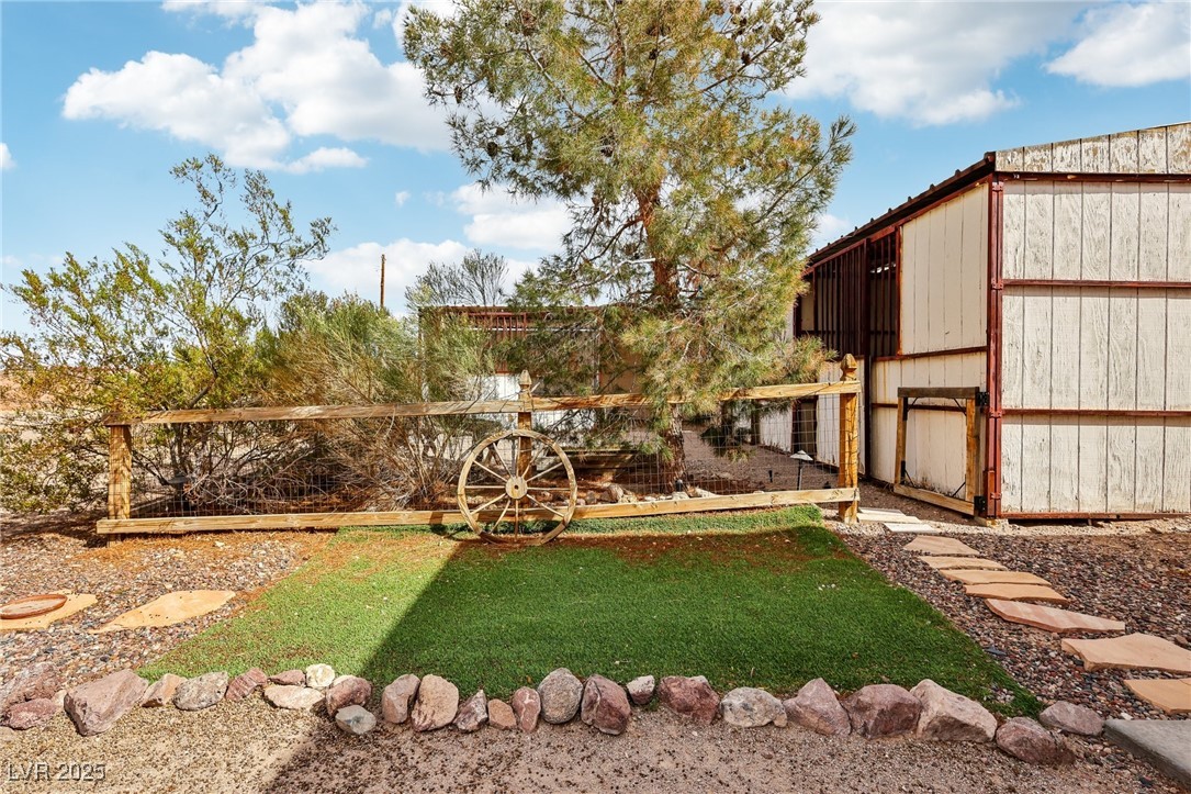 519 North Racetrack Road Henderson, NV 89015 - Photo 81 of 98 View of yard featuring an outdoor structure