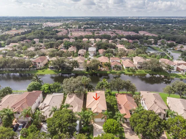 an aerial view of a city