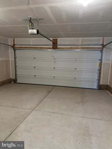 a view of a garage