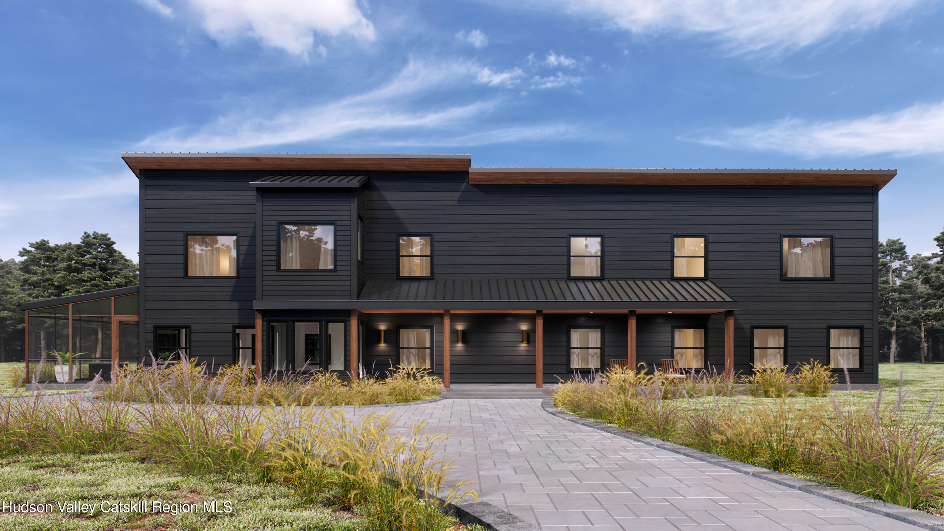 a front view of house