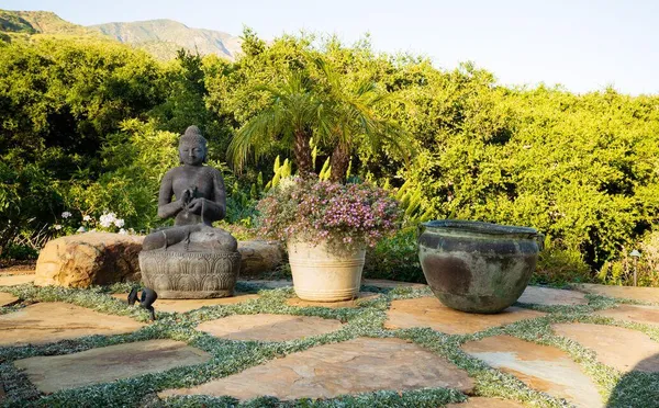 a wooden fence with some trees