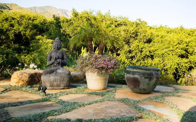 a wooden fence with some trees