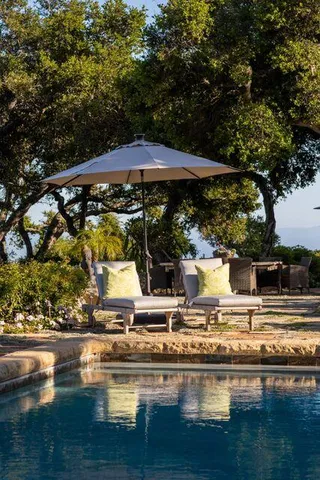 a view of outdoor space with seating area