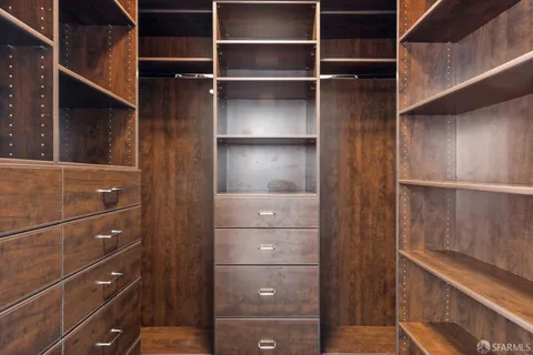 a view of walk in closet