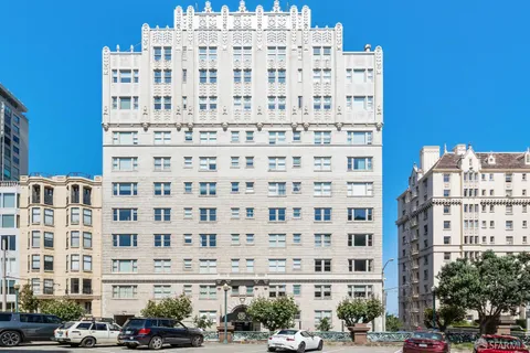 a front view of a building