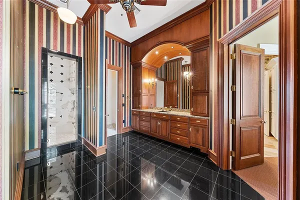 a view of a building stairs